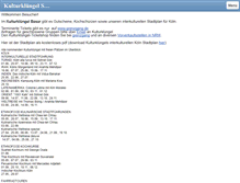 Tablet Screenshot of kulturkluengel.info
